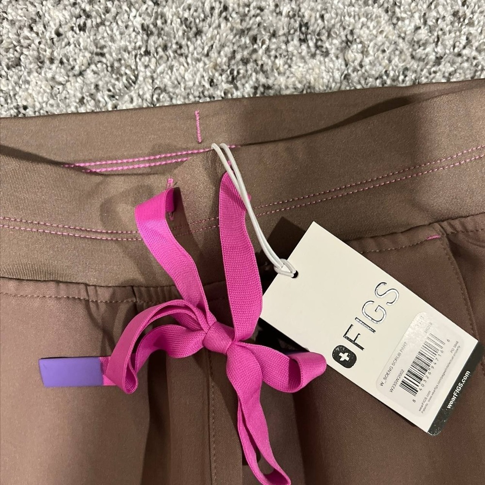 Figs Scrub Pants Soeng Womens Size XXS Smoky Taupe Technical Collection - Picture 5 of 8